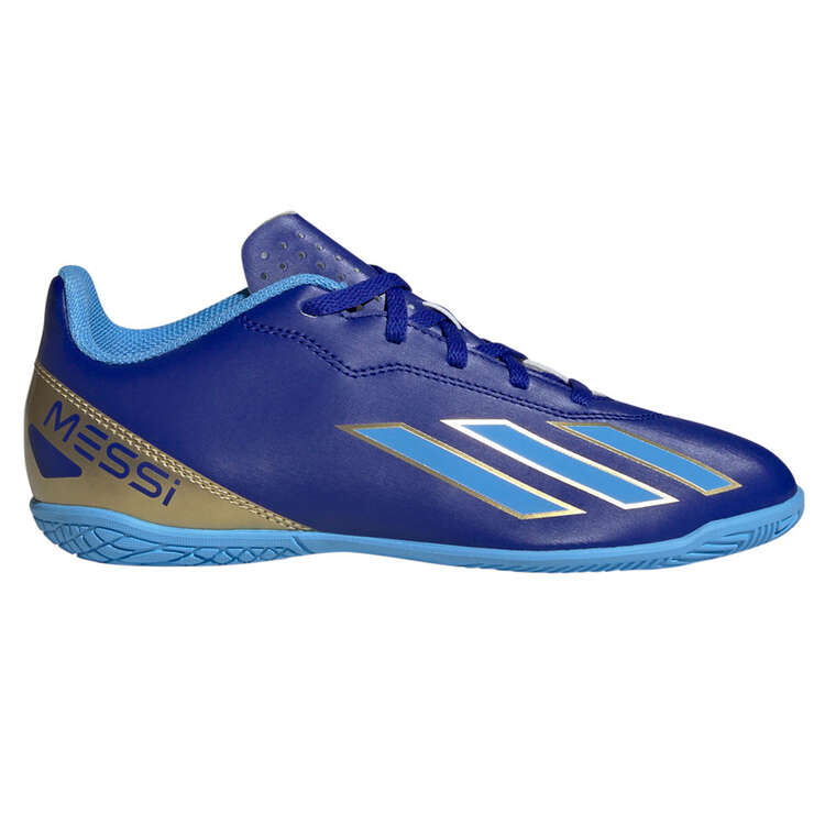 adidas X Crazyfast Club Kids Indoor Soccer Shoes Blue US 11, Blue, rebel_hi-res