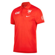 Sydney Swans 2022 Mens Team Polo Red XS, Red, rebel_hi-res