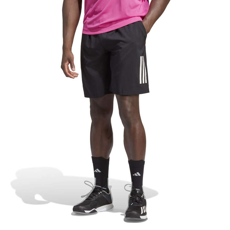 adidas Mens Club 3-Stripes Tennis Shorts Black XS, Black, rebel_hi-res