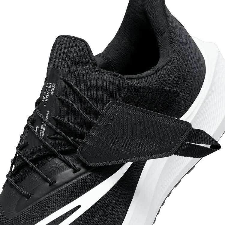 Nike Air Zoom Pegasus FlyEase Mens Running Shoes, Black/White, rebel_hi-res