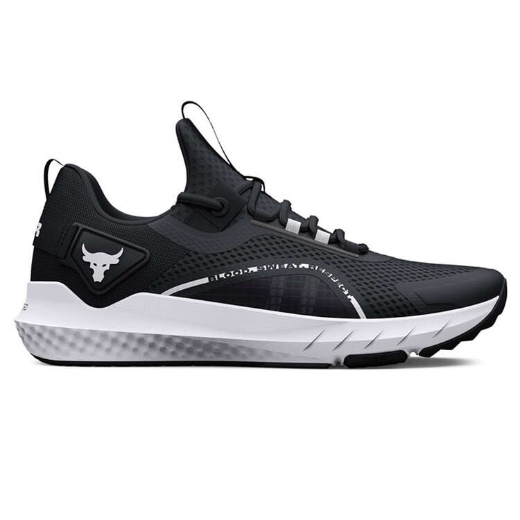 Under Armour Project Rock BSR 3 Mens Training Shoes, Black/White, rebel_hi-res