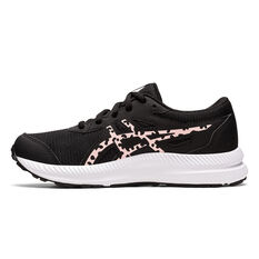 Asics GEL Contend 8 GS Kids Running Shoes Black/Pink US 1, Black/Pink, rebel_hi-res