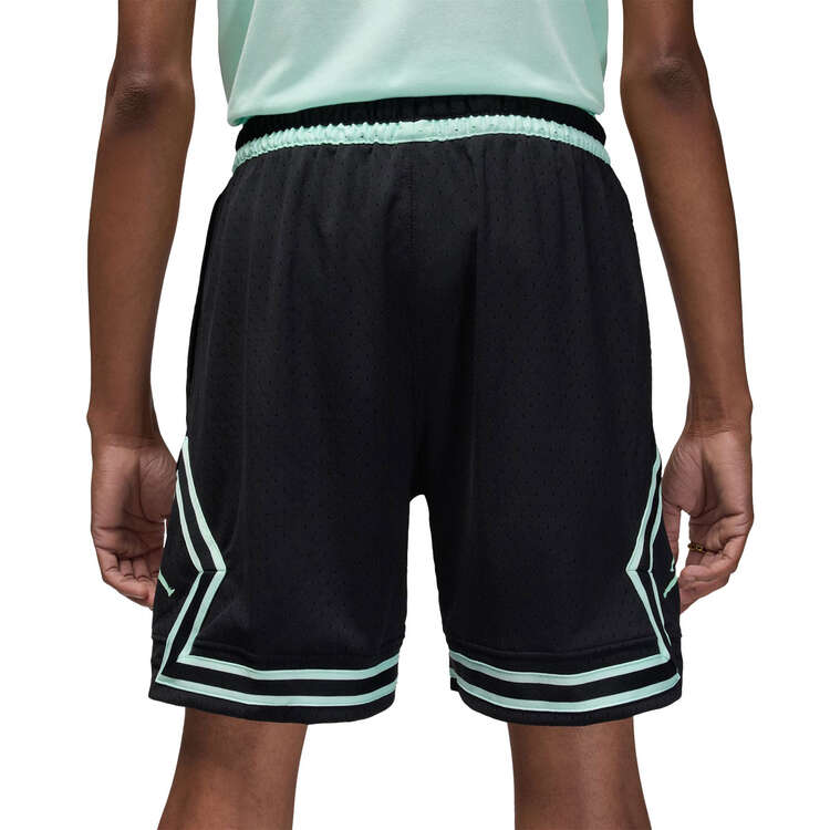 Jordan Mens Dri-FIT Sport Diamond Basketball Shorts Black/Mint S, Black/Mint, rebel_hi-res