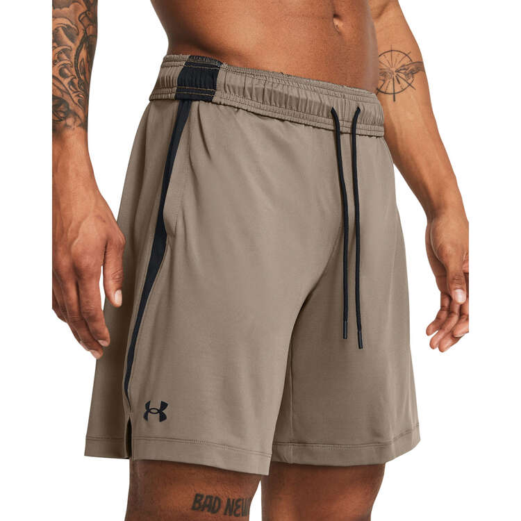Under Armour Mens UA Tech Vent Shorts, Brown, rebel_hi-res