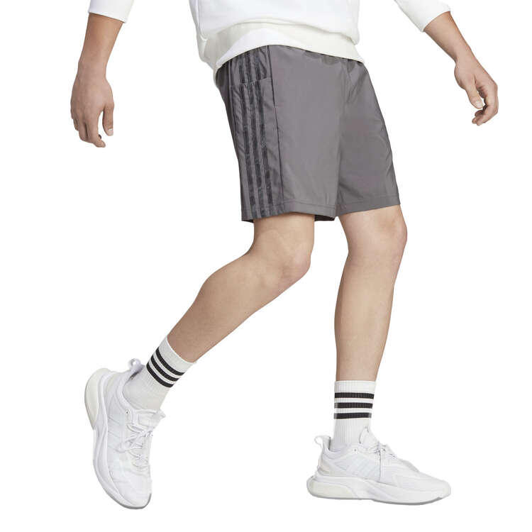 adidas Mens 3-Stripes Chelsea Shorts Grey XS, Grey, rebel_hi-res
