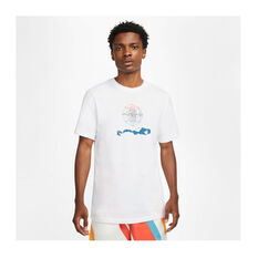 Nike Kyrie Irving Mens Dri-FIT Logo Tee White S, White, rebel_hi-res