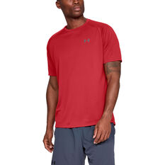 Under Armour Mens Tech Tee, Red, rebel_hi-res