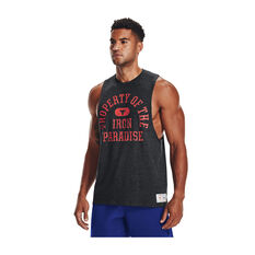 Under Armour Mens Project Rock Property Of The Iron Paradise Tank Black S, Black, rebel_hi-res
