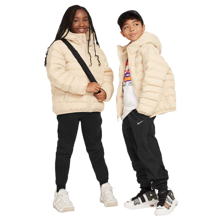 Nike Kids Sportswear Synthetic Fill Hooded Jacket, Beige, rebel_hi-res