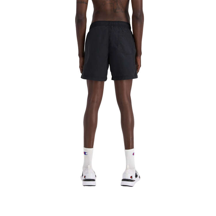 Champion Mens Summer Graphic Shorts Black S, Black, rebel_hi-res