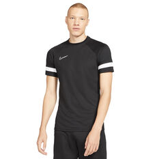 Nike Mens Dri-FIT Academy 21 Football Tee Black XS, Black, rebel_hi-res