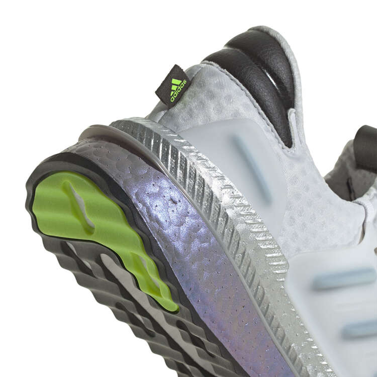 adidas X_PLR Boost Mens Casual Shoes, Silver/Lime, rebel_hi-res