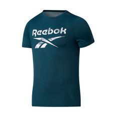 Reebok Mens Workout Ready ACTIVCHILL Graphic Tee Green M, Green, rebel_hi-res