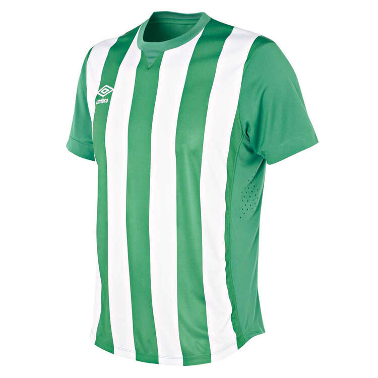 Umbro Mens Striped Jersey Green / White 3XL, Green / White, rebel_hi-res