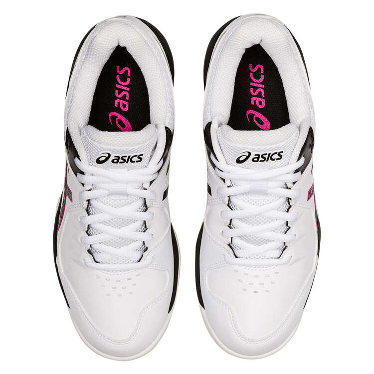 Asics GEL Peake Womens Rubber Cricket Shoes, White/Black, rebel_hi-res