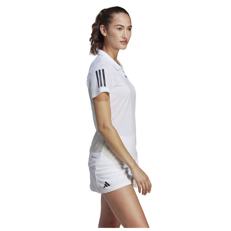 adidas Womens Club Tennis Polo, White, rebel_hi-res