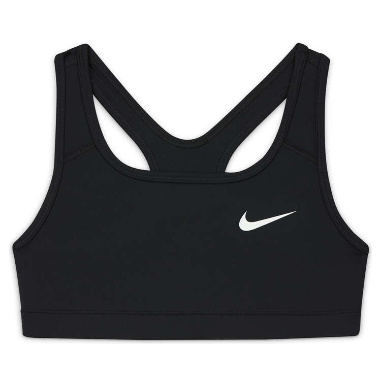 Nike Girls Swoosh Sports Bra, Black, rebel_hi-res