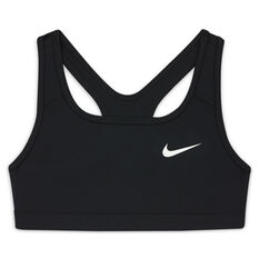 Nike Girls Swoosh Sports Bra Black XS, Black, rebel_hi-res
