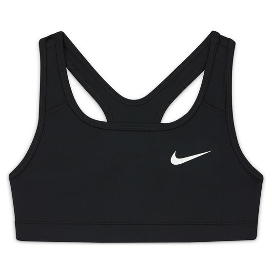 Nike Girls Swoosh Sports Bra, Black, rebel_hi-res