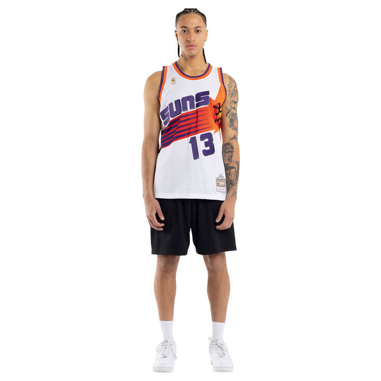 Mitchell & Ness Phoenix Suns Steve Nash 2006/07 Basketball Jersey, White, rebel_hi-res