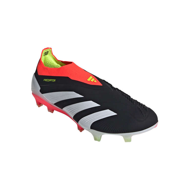 adidas Predator Elite Laceless Football Boots, Black/White, rebel_hi-res