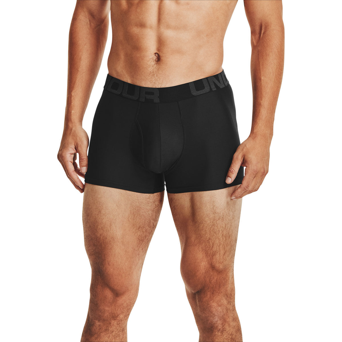 Under Armour Tech 3in 2 Pack Fast-Drying Mens Underwear Men Mens Boxer Briefs Offering Complete Comfort 