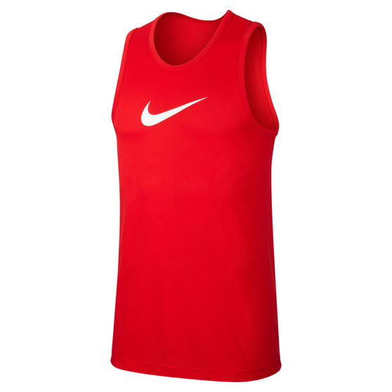 Nike Mens Dri-FIT Crossover Basketball Tank, Red, rebel_hi-res