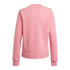 adidas Girls Icons Logo Crew Sweatshirt, Pink, rebel_hi-res
