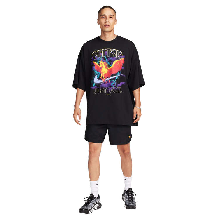 Nike Mens Sportswear Oversized Tee Black XL, Black, rebel_hi-res