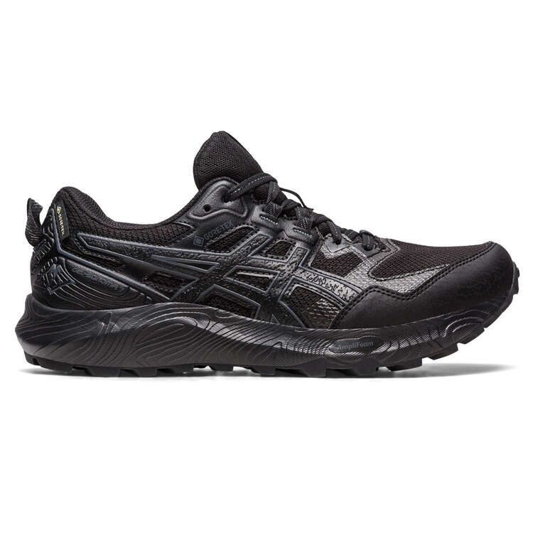 Asics GEL Sonoma 7 G TX Womens Trail Running Shoes Black/Grey US 10, Black/Grey, rebel_hi-res