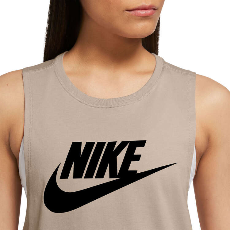 Nike Womens Sportswear Futura Muscle Tank, Stone, rebel_hi-res