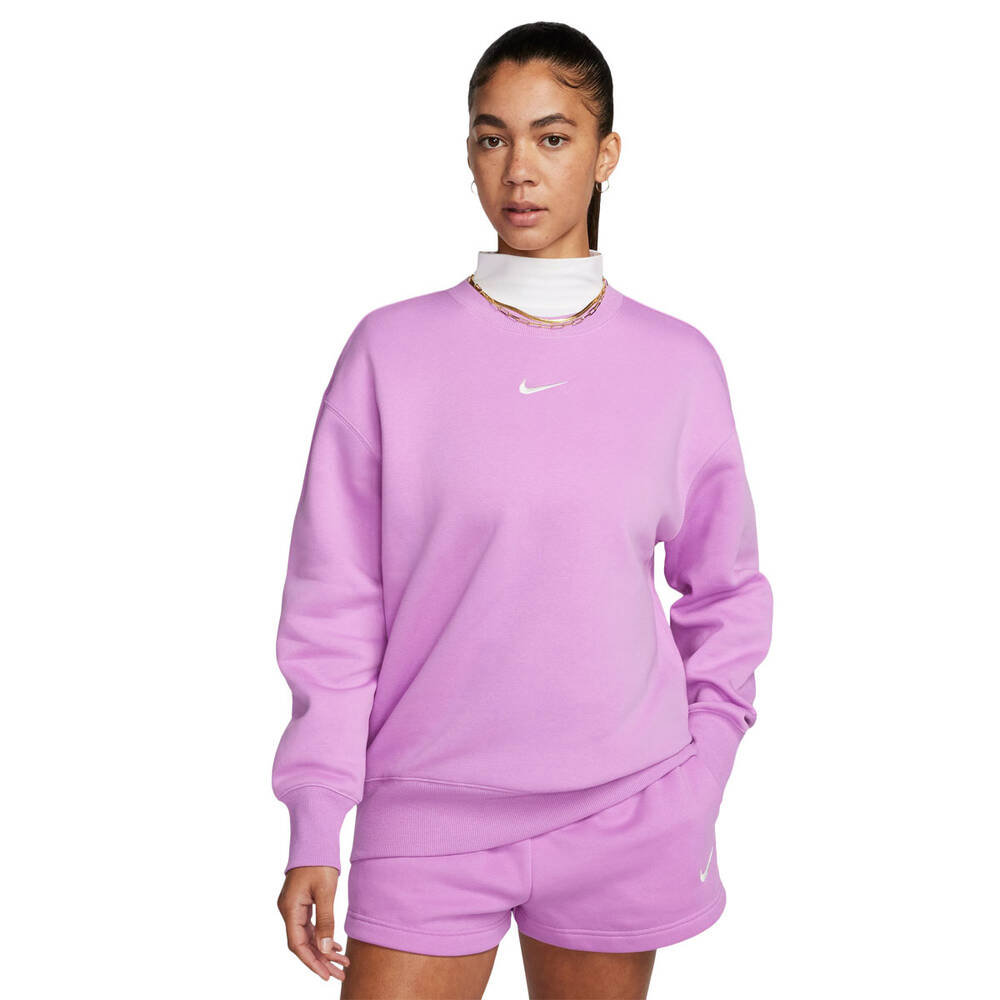 Nike Womens Sportswear Phoenix Fleece Oversized Crewneck Sweatshirt ...