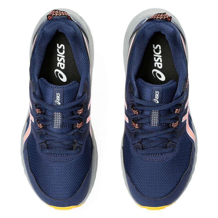 Asics GEL Venture 9 GS Kids Casual Shoes, Navy/Coral, rebel_hi-res