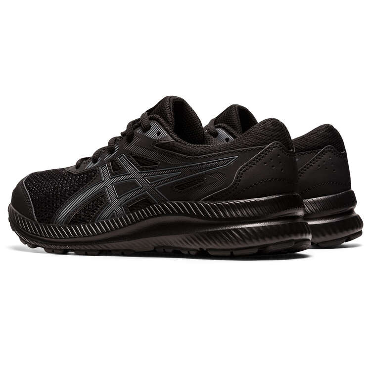 Asics Contend 8 GS Kids Running Shoes Black US 1, Black, rebel_hi-res
