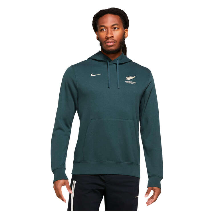 Nike Mens New Zealand Club Fleece French Terry Pullover Hoodie, Green, rebel_hi-res