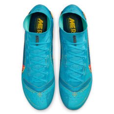 Nike Mercurial Superfly 8 Elite Football Boots, Blue/Orange, rebel_hi-res