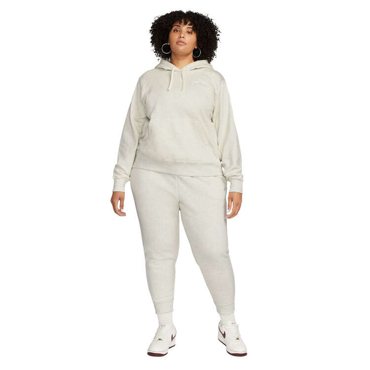Nike Womens Sportswear Club Fleece Jogger Pants (Plus Size), Beige, rebel_hi-res
