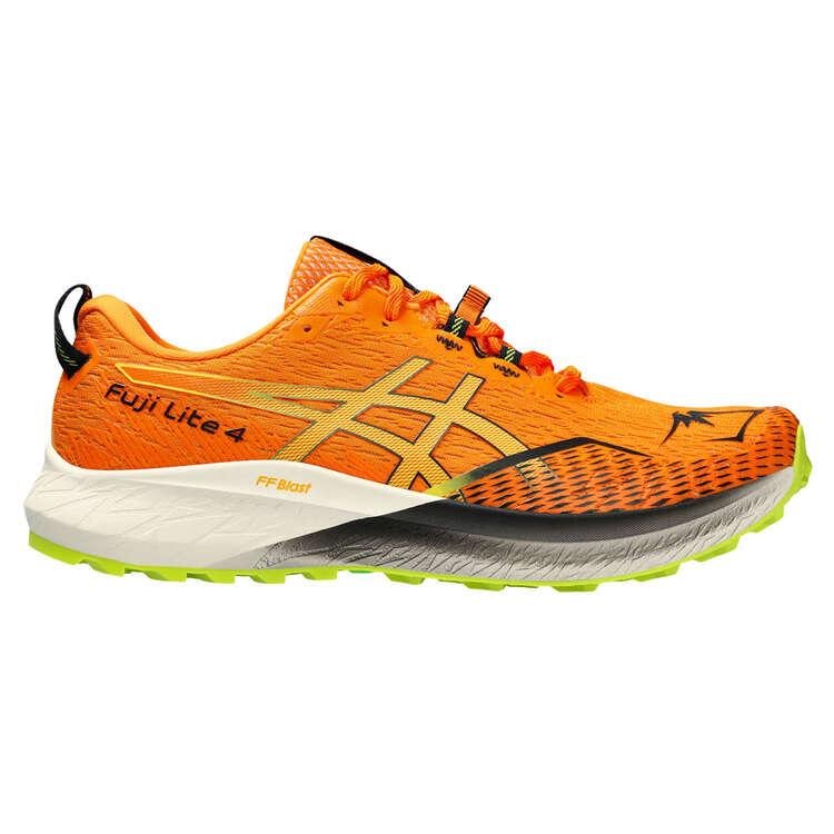 Asics Fuji Lite 4 Mens Trail Running Shoes Orange US 7, Orange, rebel_hi-res