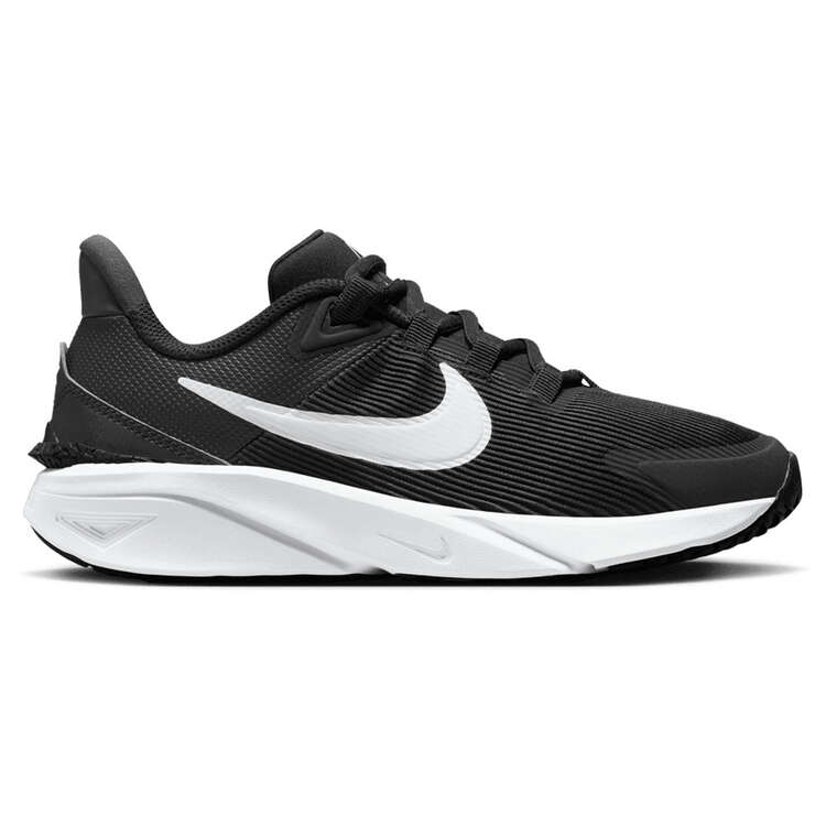 Nike Star Runner 4 Next Nature GS Kids Running Shoes Black/White US 4, Black/White, rebel_hi-res