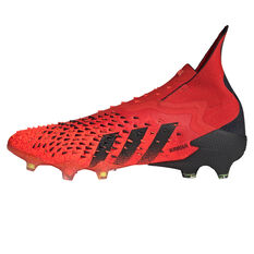 adidas Predator Freak + Football Boots Red/Black US Mens 7 / Womens 8, Red/Black, rebel_hi-res