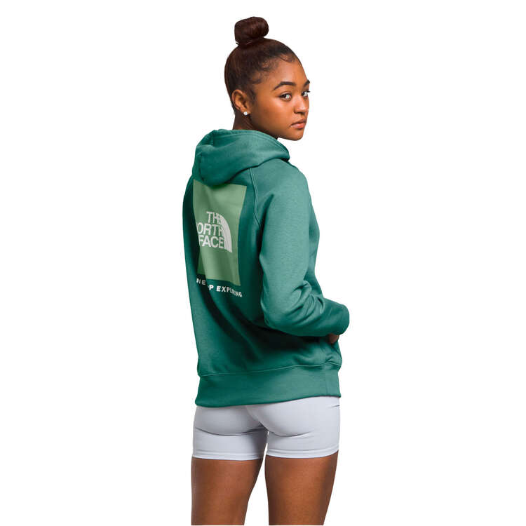 The North Face Womens Box NSE Pullover Hoodie, Green, rebel_hi-res