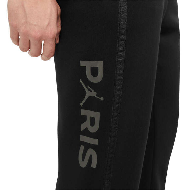 Nike PSG X Jordan Mens Fleece Pants, Black, rebel_hi-res