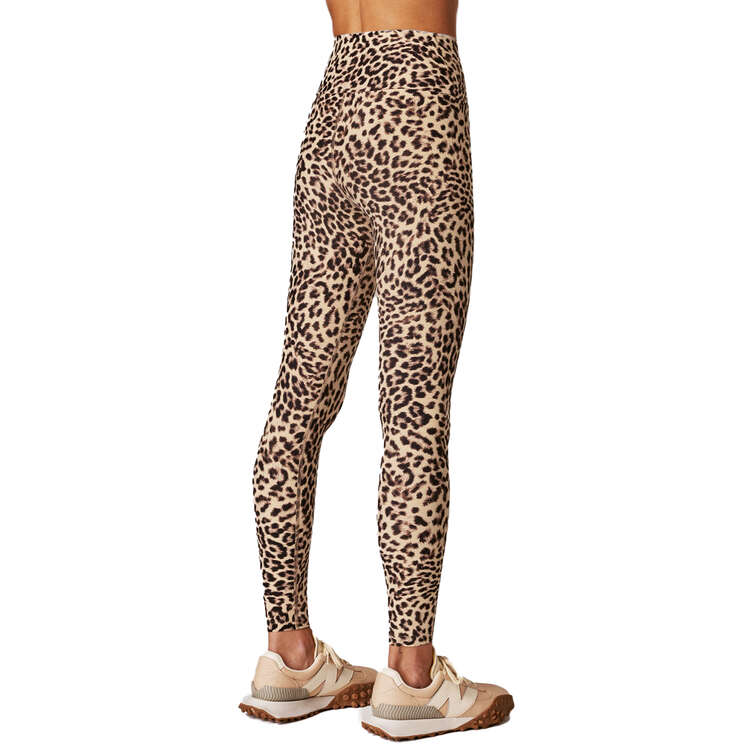Running Bare Womens Ab Tastic Muse Tights Leopard 8, Leopard, rebel_hi-res