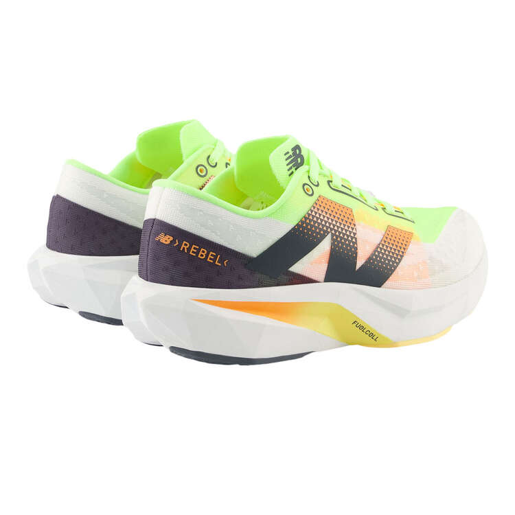 New Balance FuelCell Rebel V4 Womens Running Shoes, White/Black, rebel_hi-res