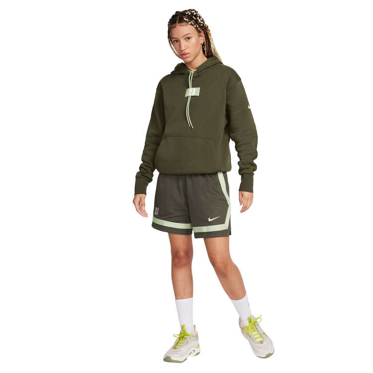 Nike Womens Dri-FIT Sabrina Basketball Shorts, Green, rebel_hi-res