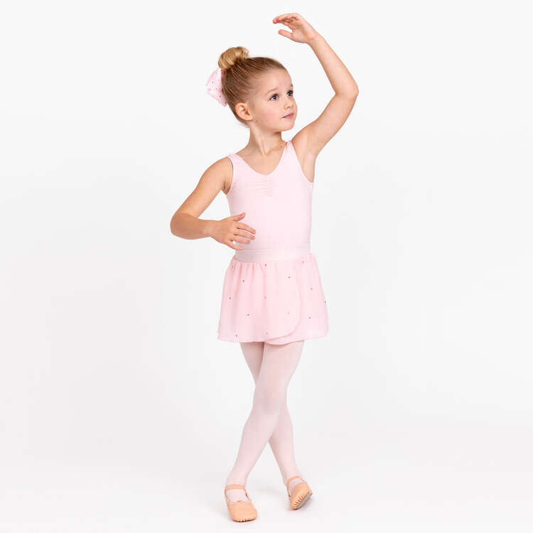 Flo Dance Girls Georgette Practice Skirt, Pink, rebel_hi-res