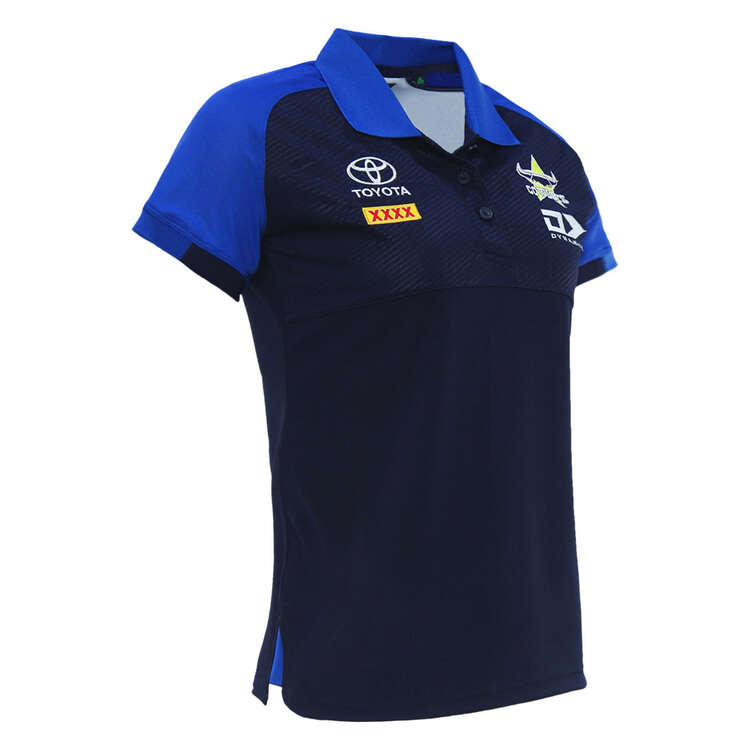 North Queensland Cowboys 2024 Womens Media Polo, Navy, rebel_hi-res