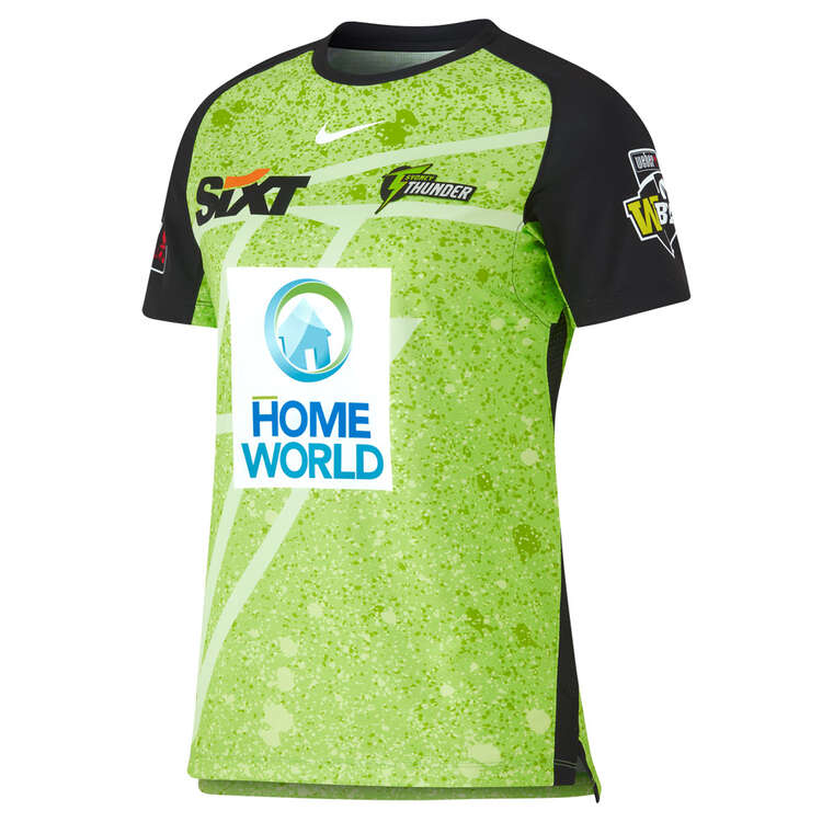 Nike Womens Sydney Thunder 2023/24 Replica WBBL Home Shirt Green XS, Green, rebel_hi-res