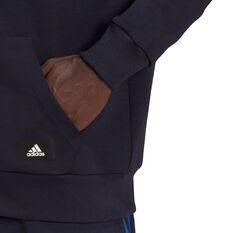 adidas Mens Sportswear Future Icons Full-Zip Hoodie, Navy, rebel_hi-res