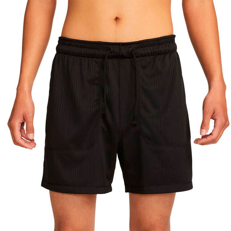 Nike Mens Dri-FIT Yoga 5-inch Shorts Black S, Black, rebel_hi-res